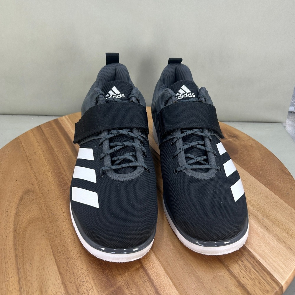 Adidas Powerlift 4 Mens Weightlifting Shoes Black Grey GZ5870 Size 11 - Picture 2 of 8